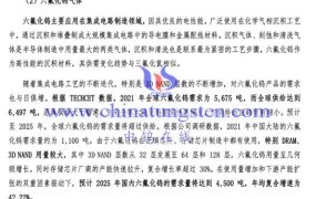 六氟化钨（WF6）气体是什么？