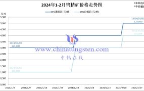 2024年2月份钨精矿均价